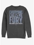 Marvel Captain Marvel Just Fury Sweatshirt, CHAR HTR, hi-res