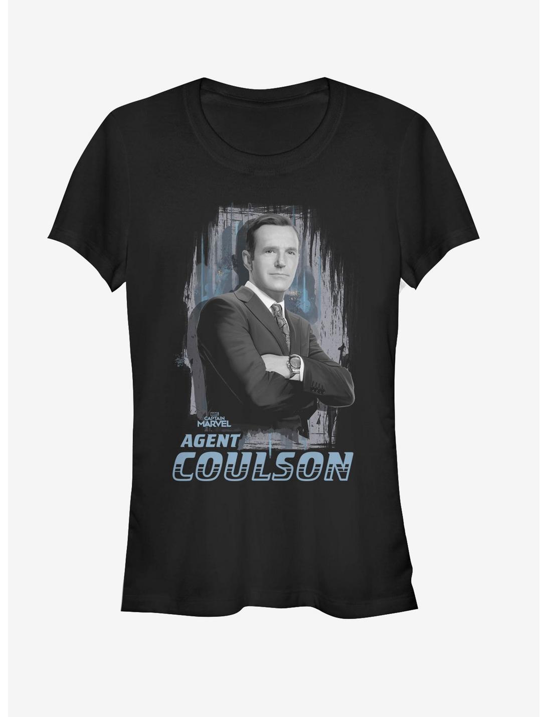 Marvel Captain Marvel Agent Coulson Girls T-Shirt, BLACK, hi-res