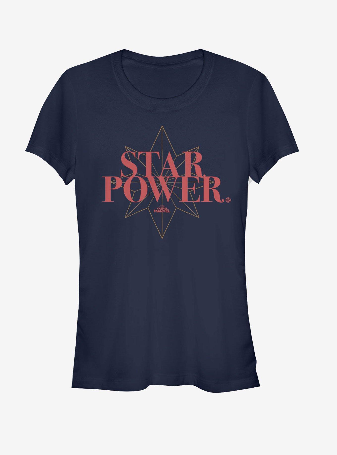 Marvel Captain Marvel Star Power Girls T-Shirt, , hi-res