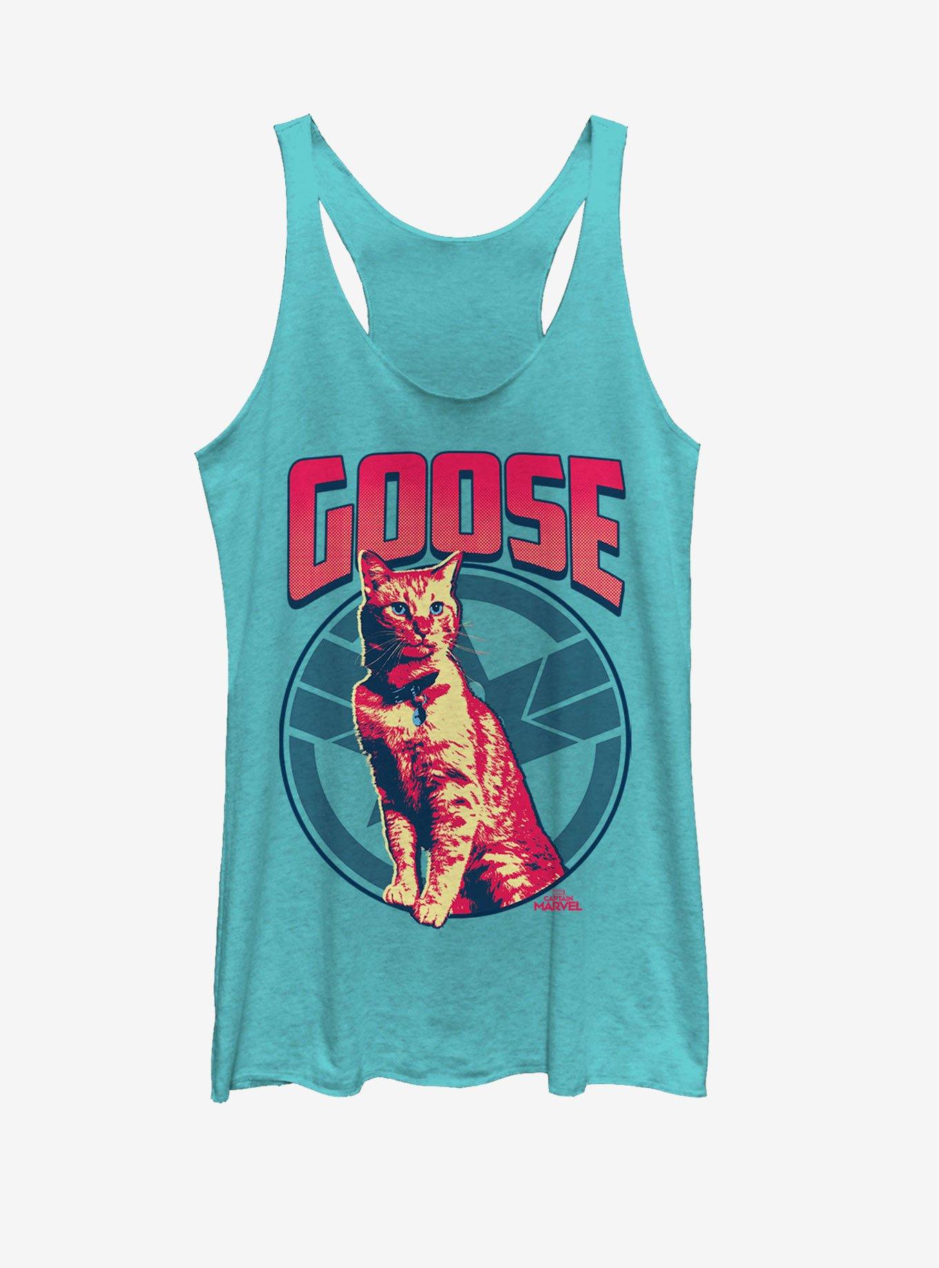 Marvel Captain Marvel Goose on the Loose Girls Tank, TAHI BLUE, hi-res