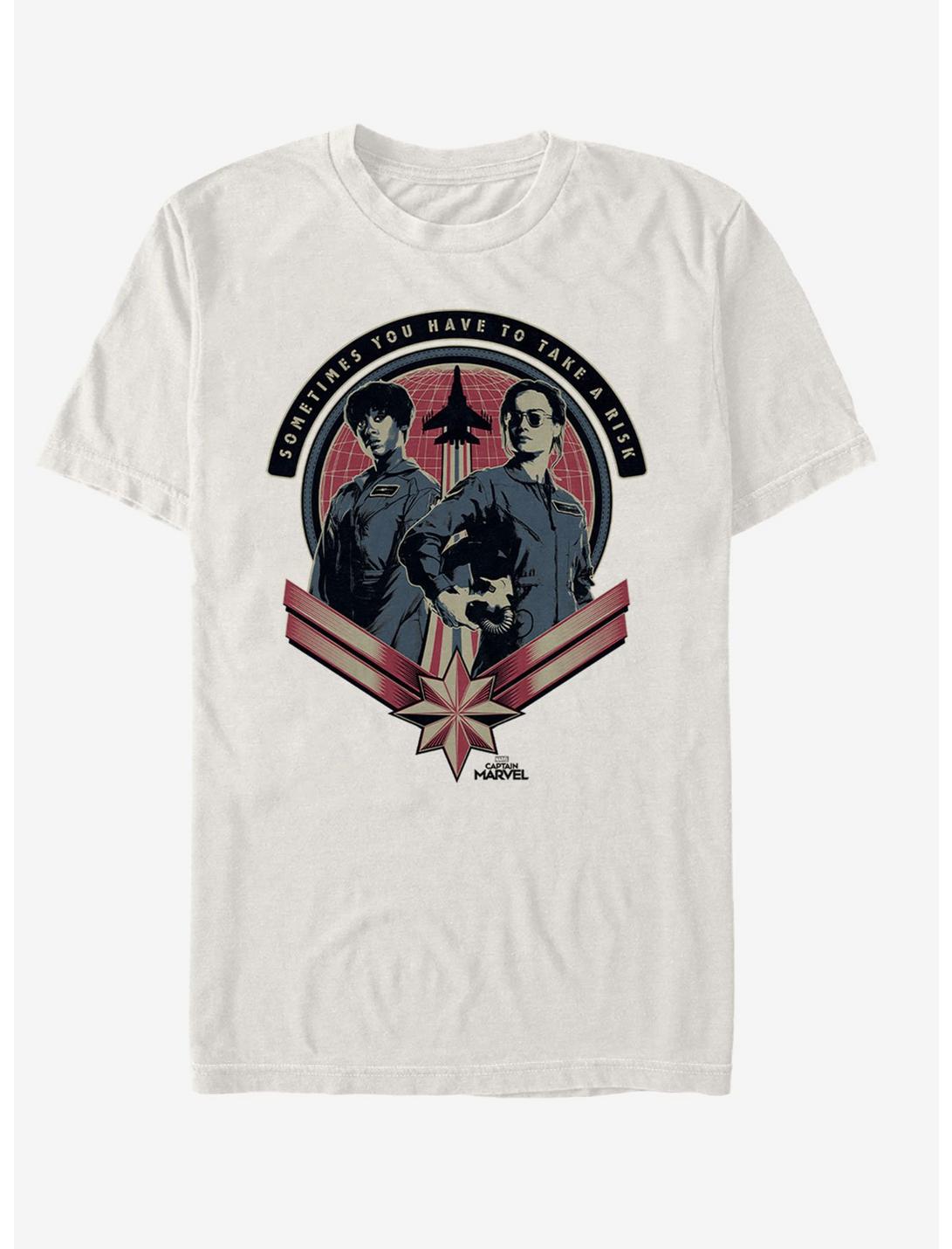 Marvel Captain Marvel Fly Girls T-Shirt, NATURAL, hi-res