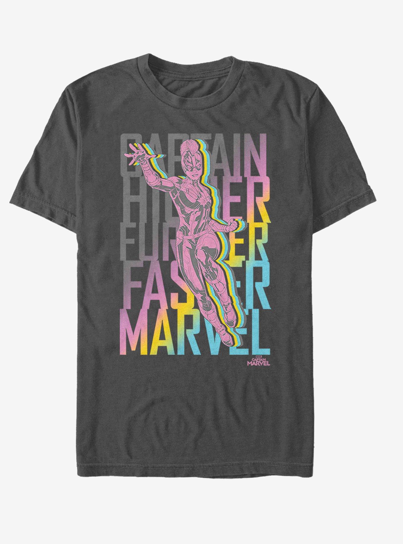 Marvel Captain Marvel Marvel Fly Stack T-Shirt, , hi-res