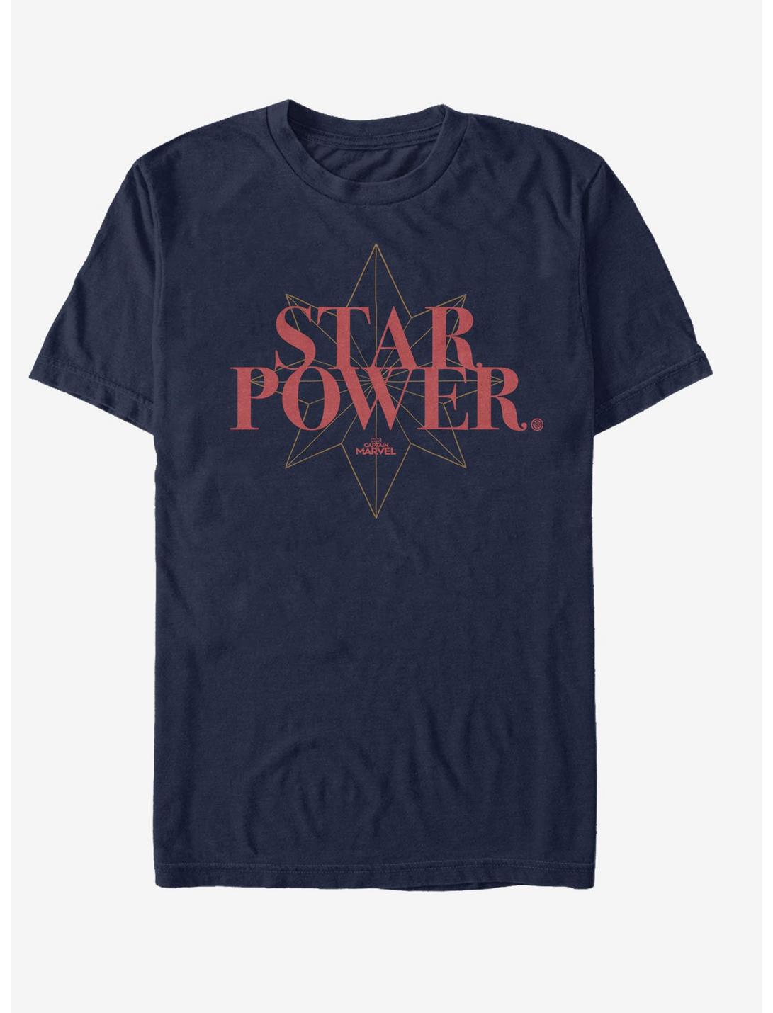 Marvel Captain Marvel Star Power T-Shirt, NAVY, hi-res