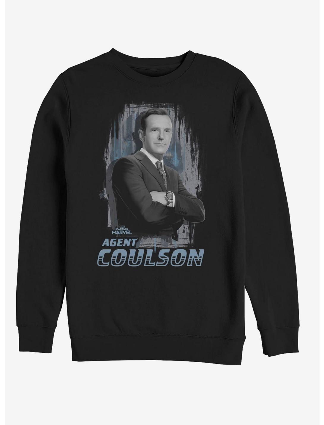 Marvel Captain Marvel Agent Coulson Sweatshirt, BLACK, hi-res