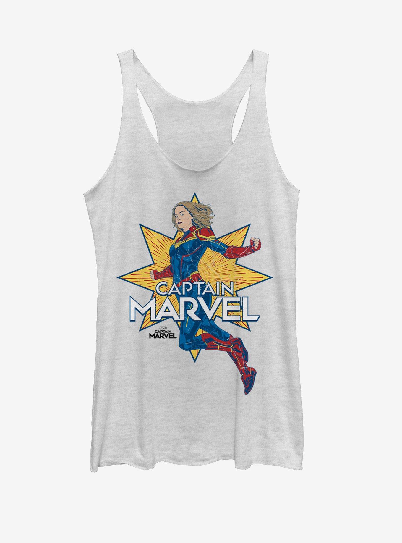 Marvel Captain Marvel Star Marvel Girls Tank, , hi-res