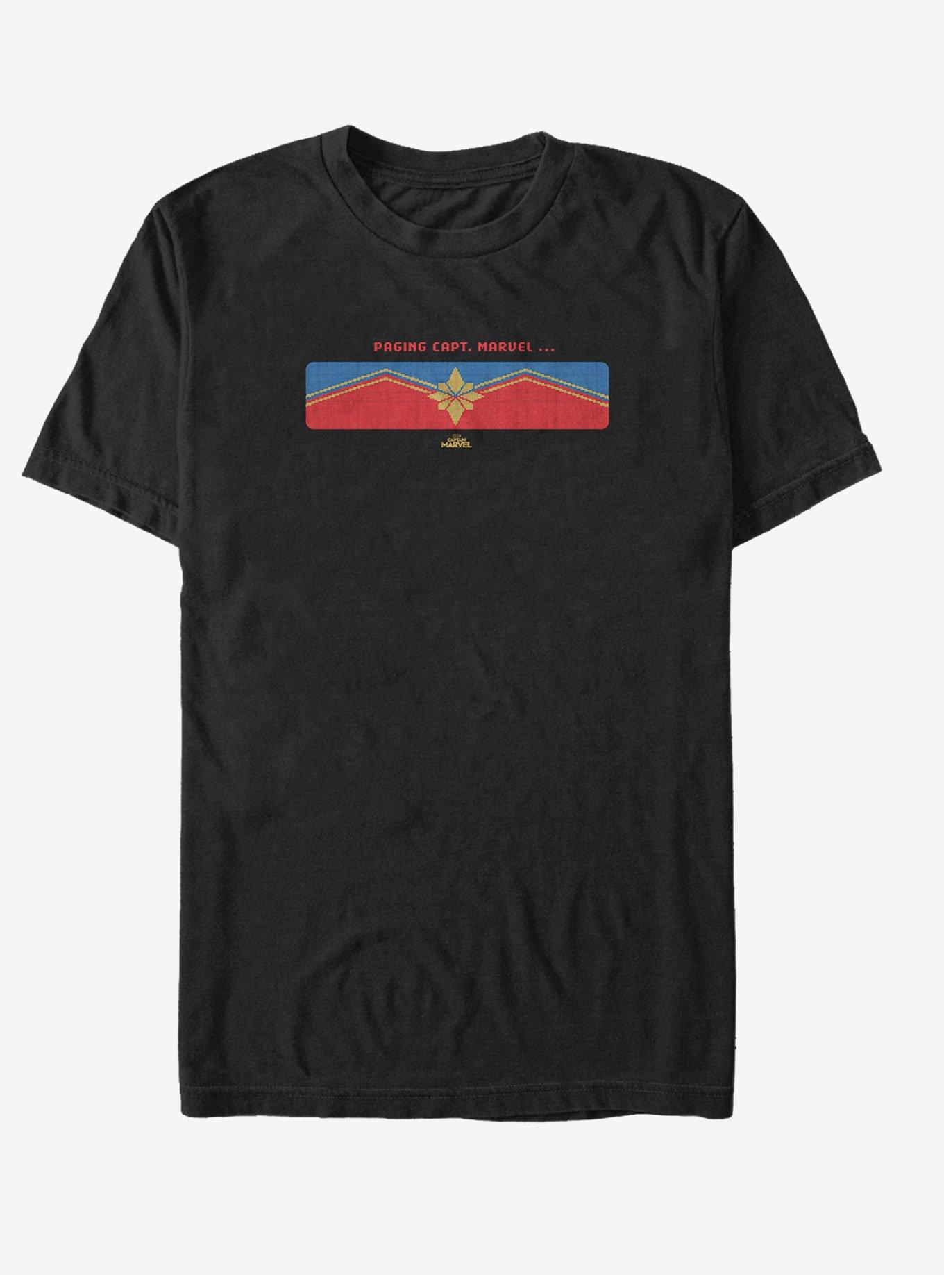 Marvel Captain Marvel Get the Message T-Shirt, BLACK, hi-res