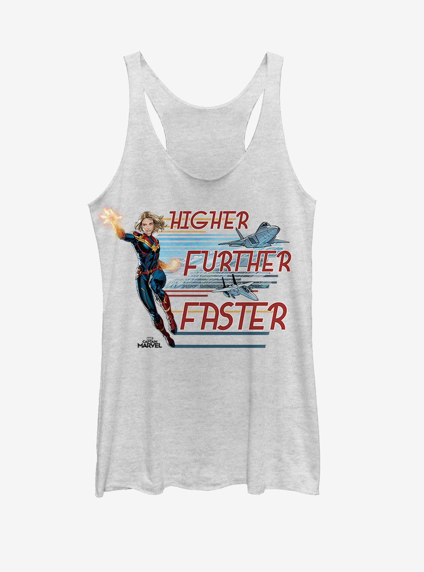 Marvel Captain Marvel Stream Jets Girls Tank, , hi-res