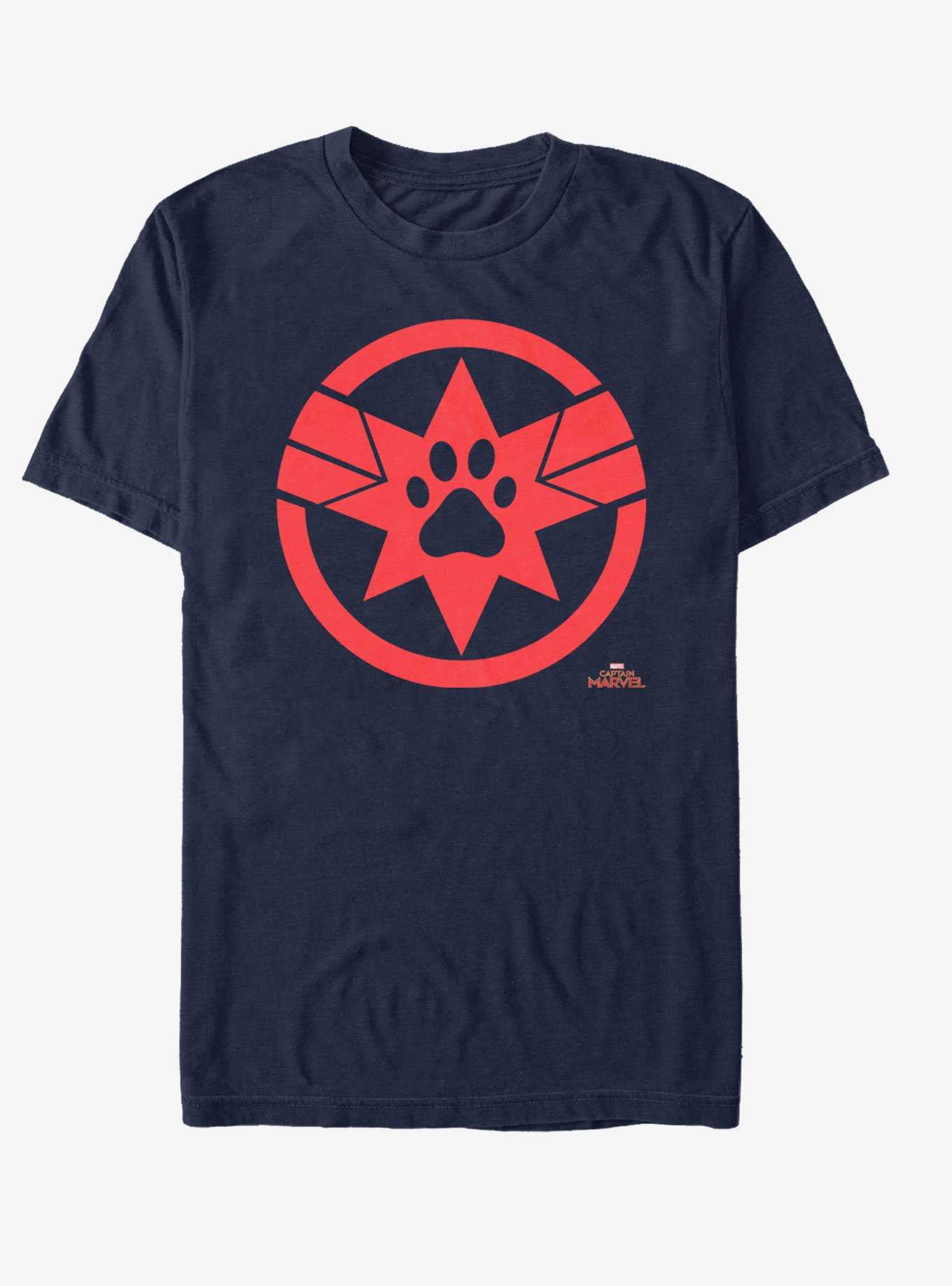 Marvel Captain Marvel Paw Logo T-Shirt, , hi-res