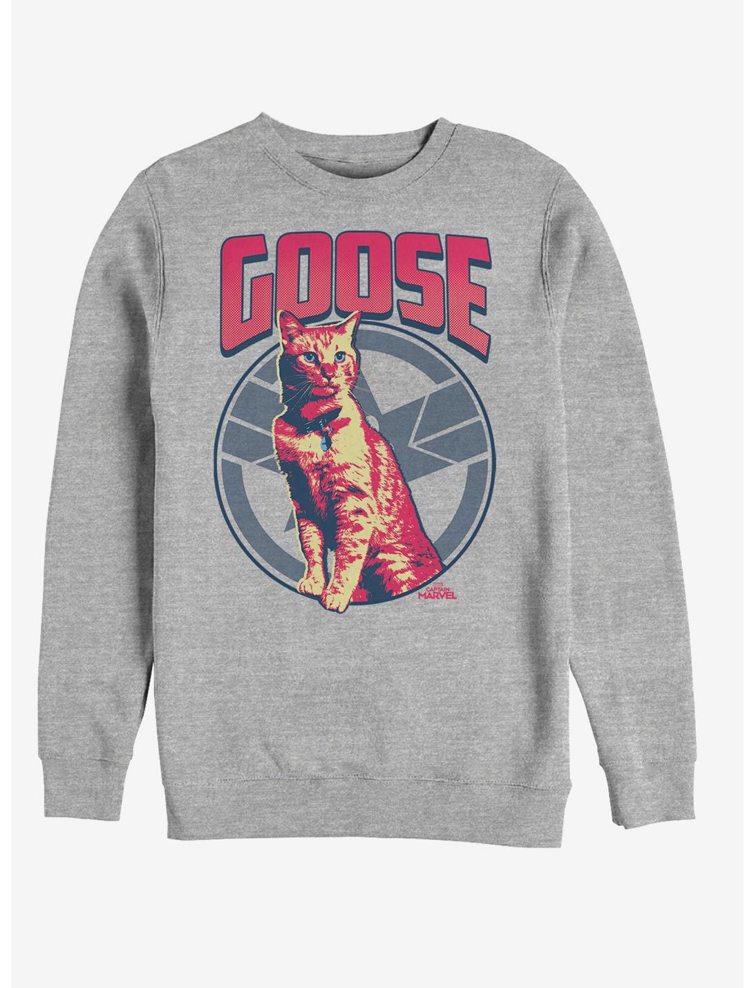 Marvel Captain Marvel Goose on the Loose Sweatshirt, ATH HTR, hi-res