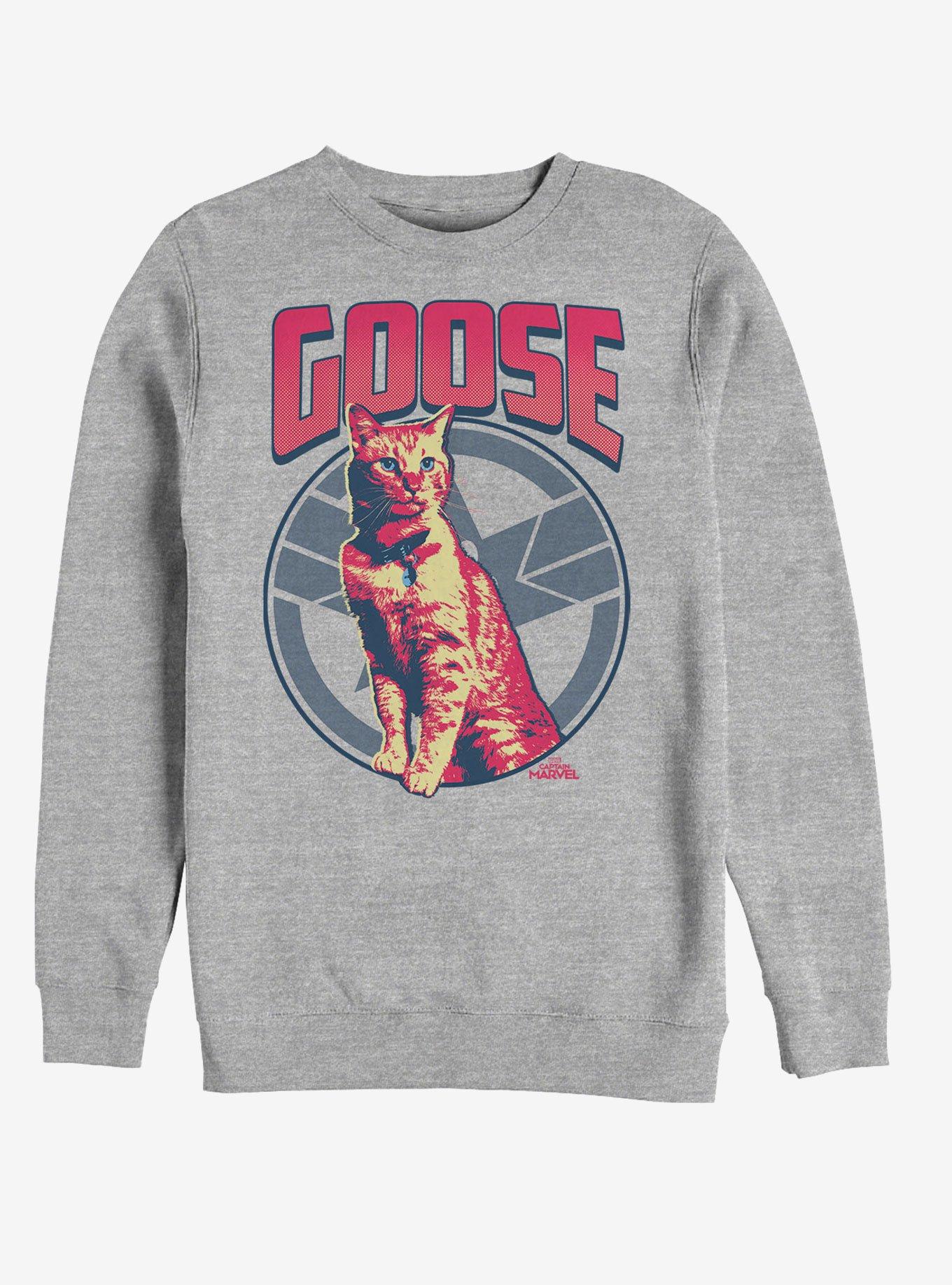 Marvel Captain Marvel Goose on the Loose Sweatshirt, ATH HTR, hi-res
