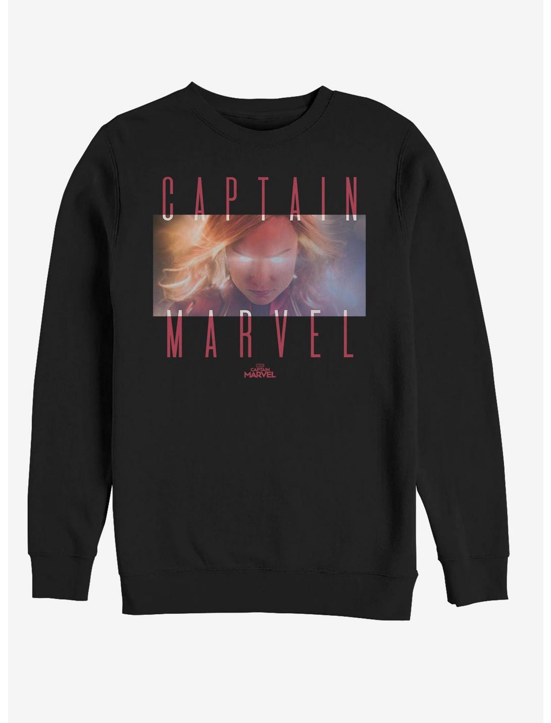 Marvel Captain Marvel That Glow Sweatshirt, BLACK, hi-res