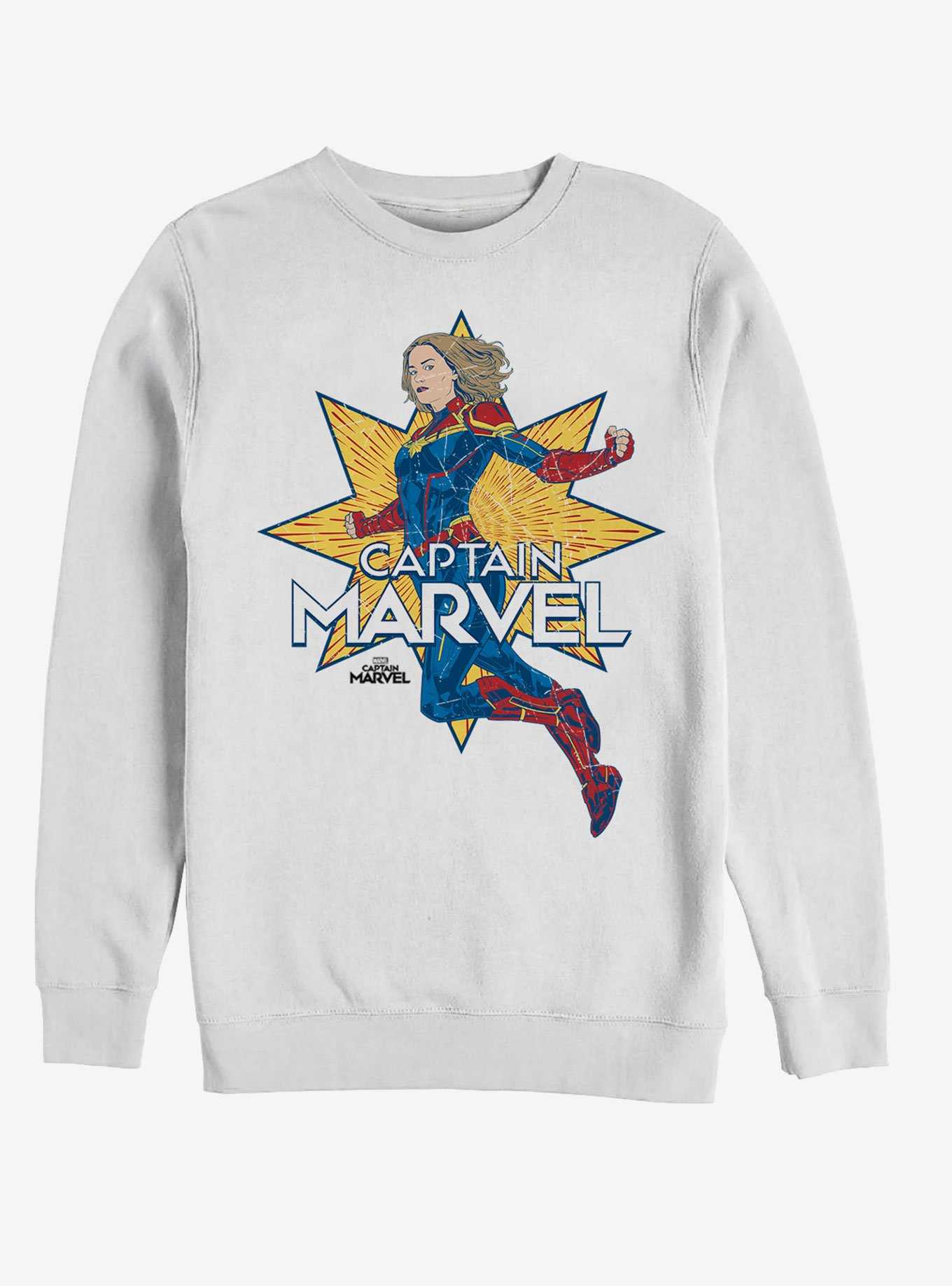 Marvel Captain Marvel Star Marvel Sweatshirt, , hi-res