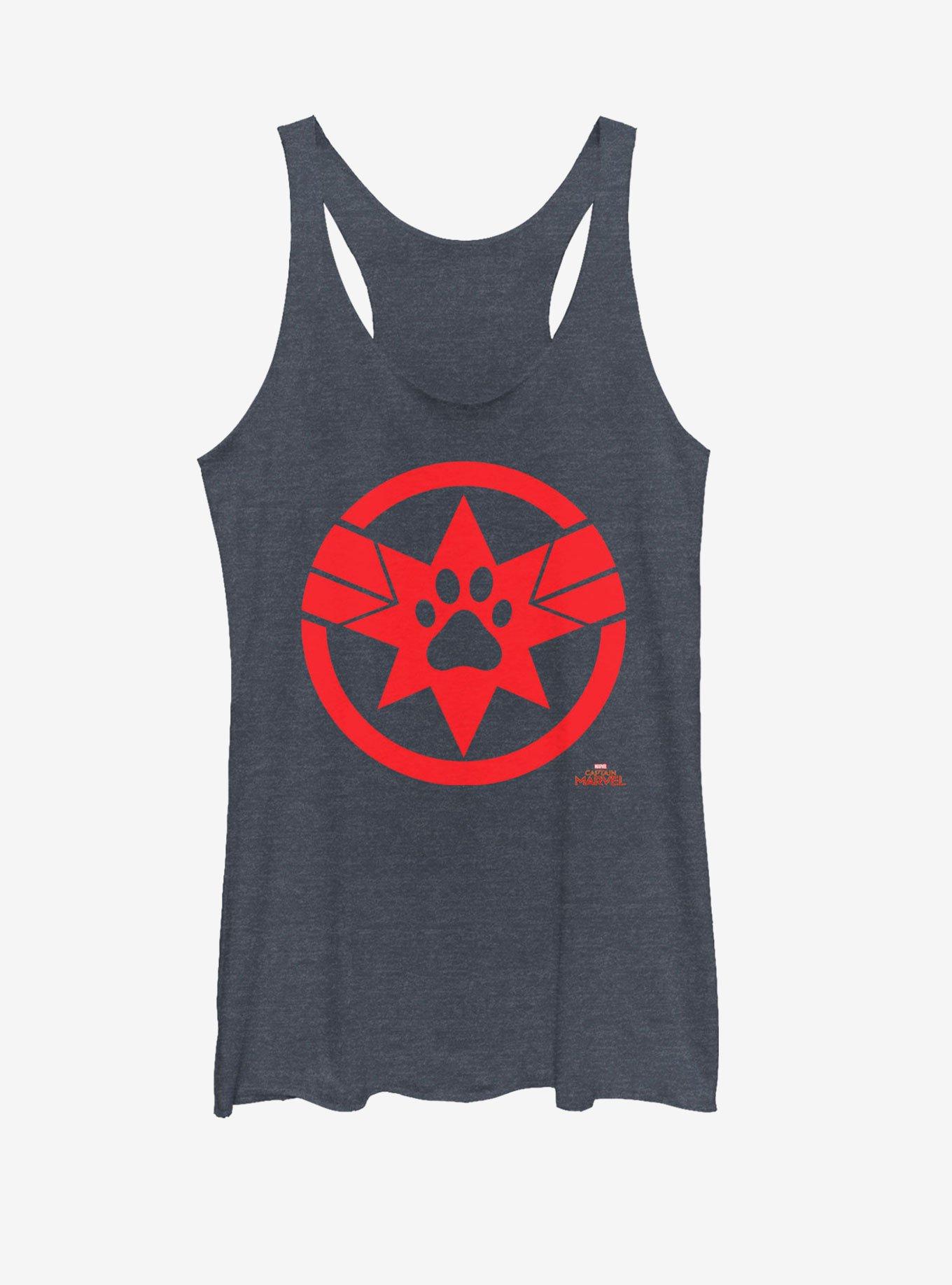 Marvel Captain Paw Logo Girls Tank