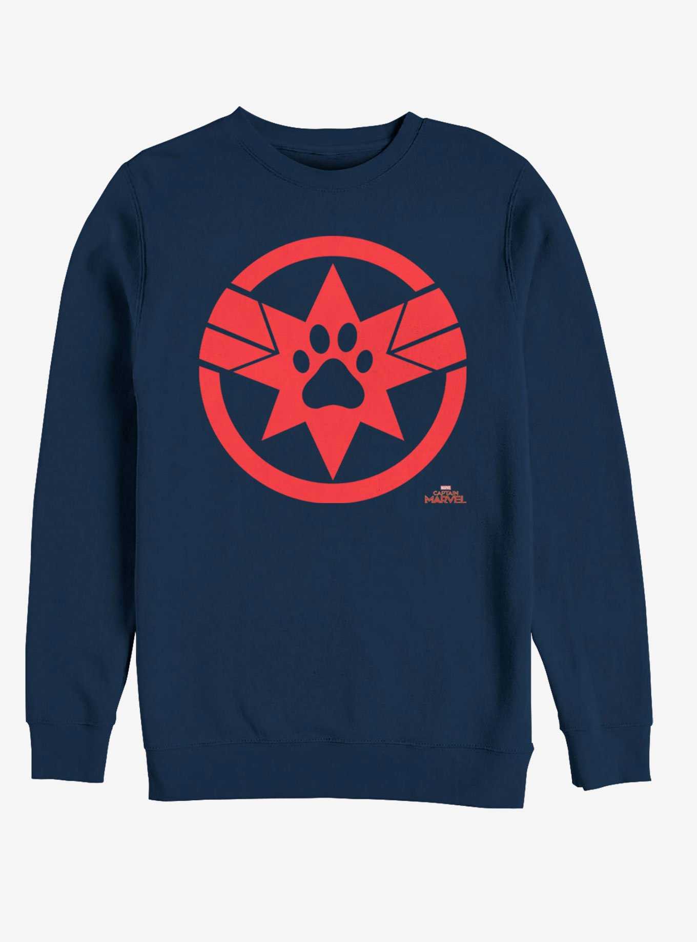Marvel Captain Marvel Paw Logo Sweatshirt, , hi-res