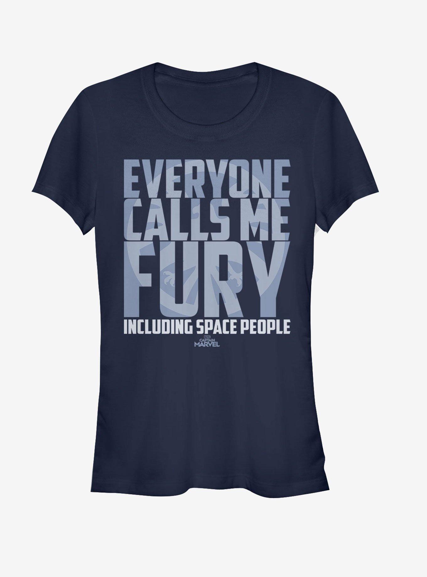 Marvel Captain Marvel Just Fury Girls T-Shirt, , hi-res