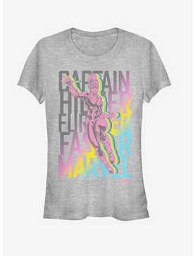 Marvel Captain Marvel Marvel Fly Stack Girls T-Shirt, , hi-res