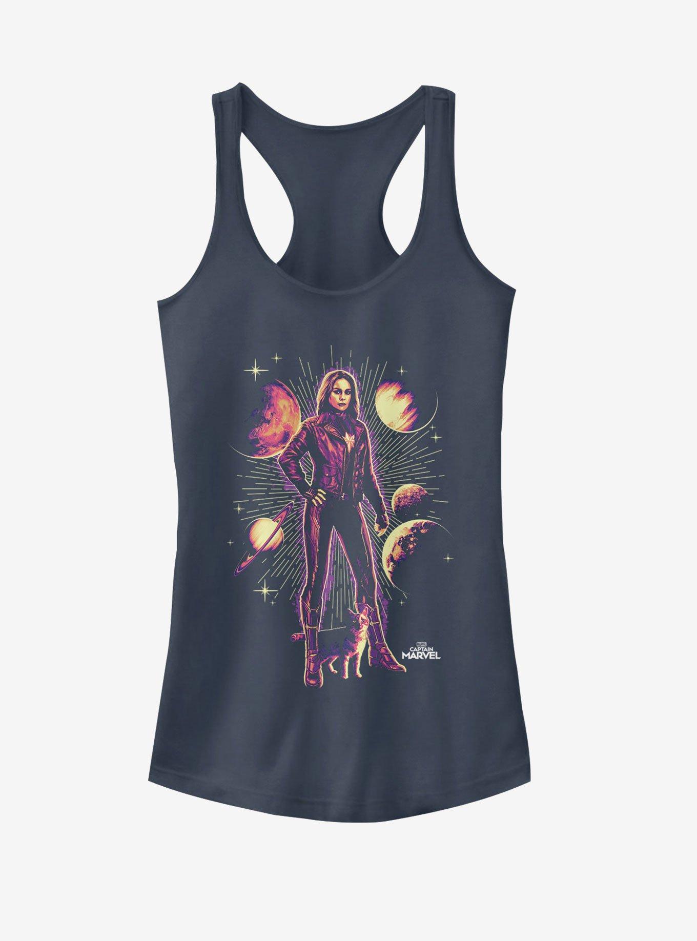 Marvel Captain Marvel Cat Planet Girls Tank, , hi-res