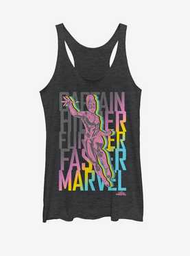 Marvel Captain Marvel Marvel Fly Stack Girls Tank, , hi-res