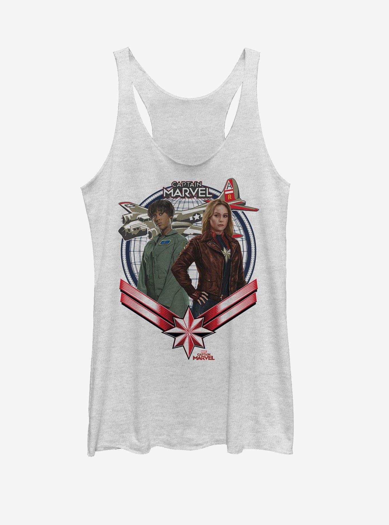 Marvel Captain Marvel Two Gunners Girls Tank