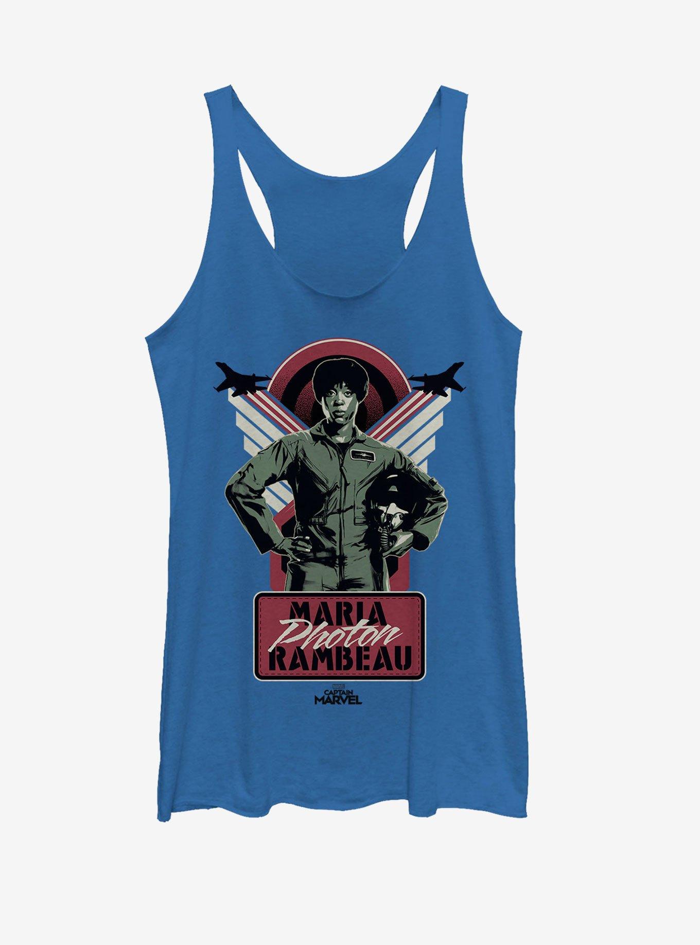 Marvel Captain Marvel Photon Rambeau Girls Tank, ROY HTR, hi-res