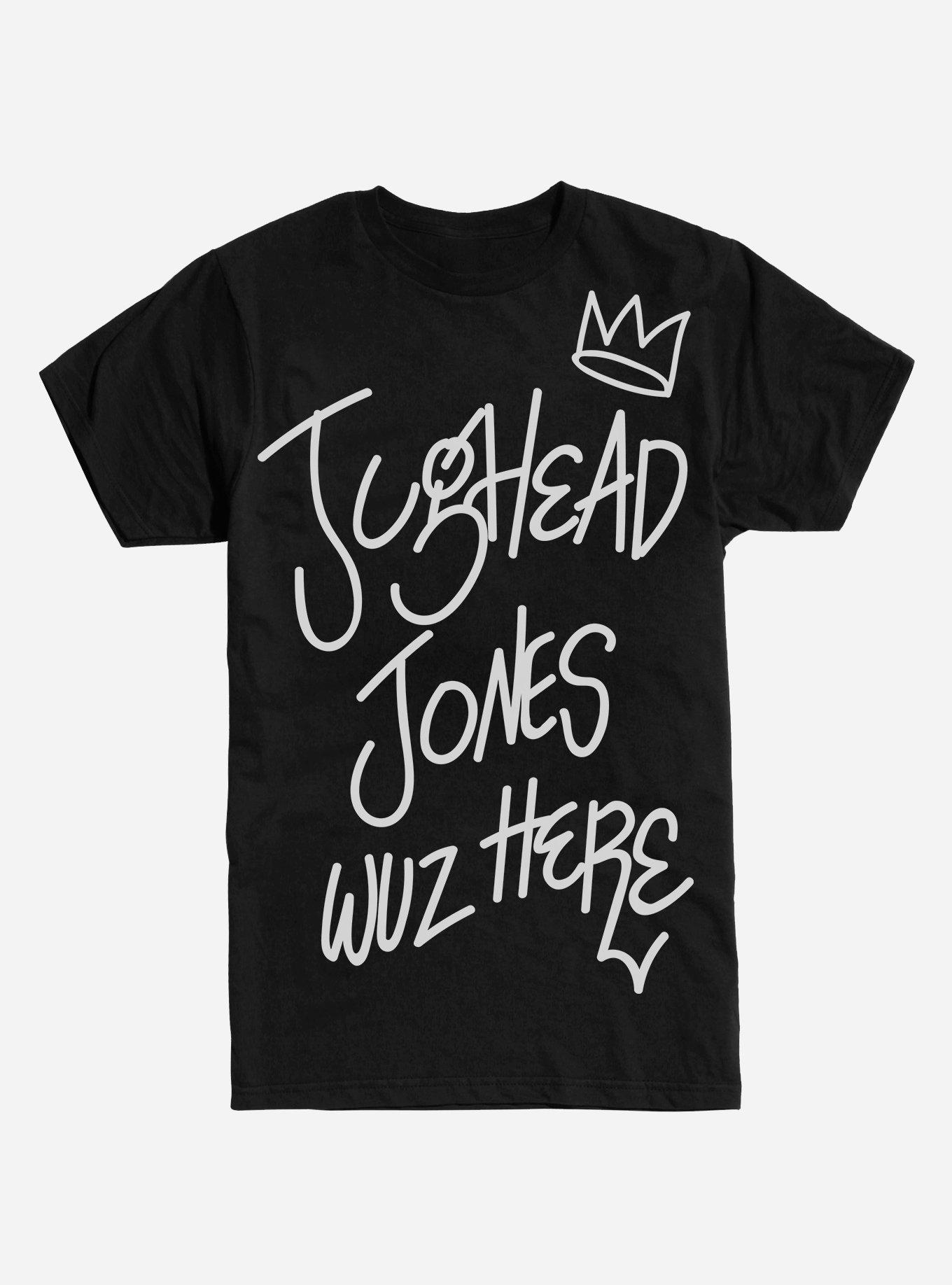 Extra Soft Riverdale Jughead Wuz Here T-Shirt, BLACK, hi-res