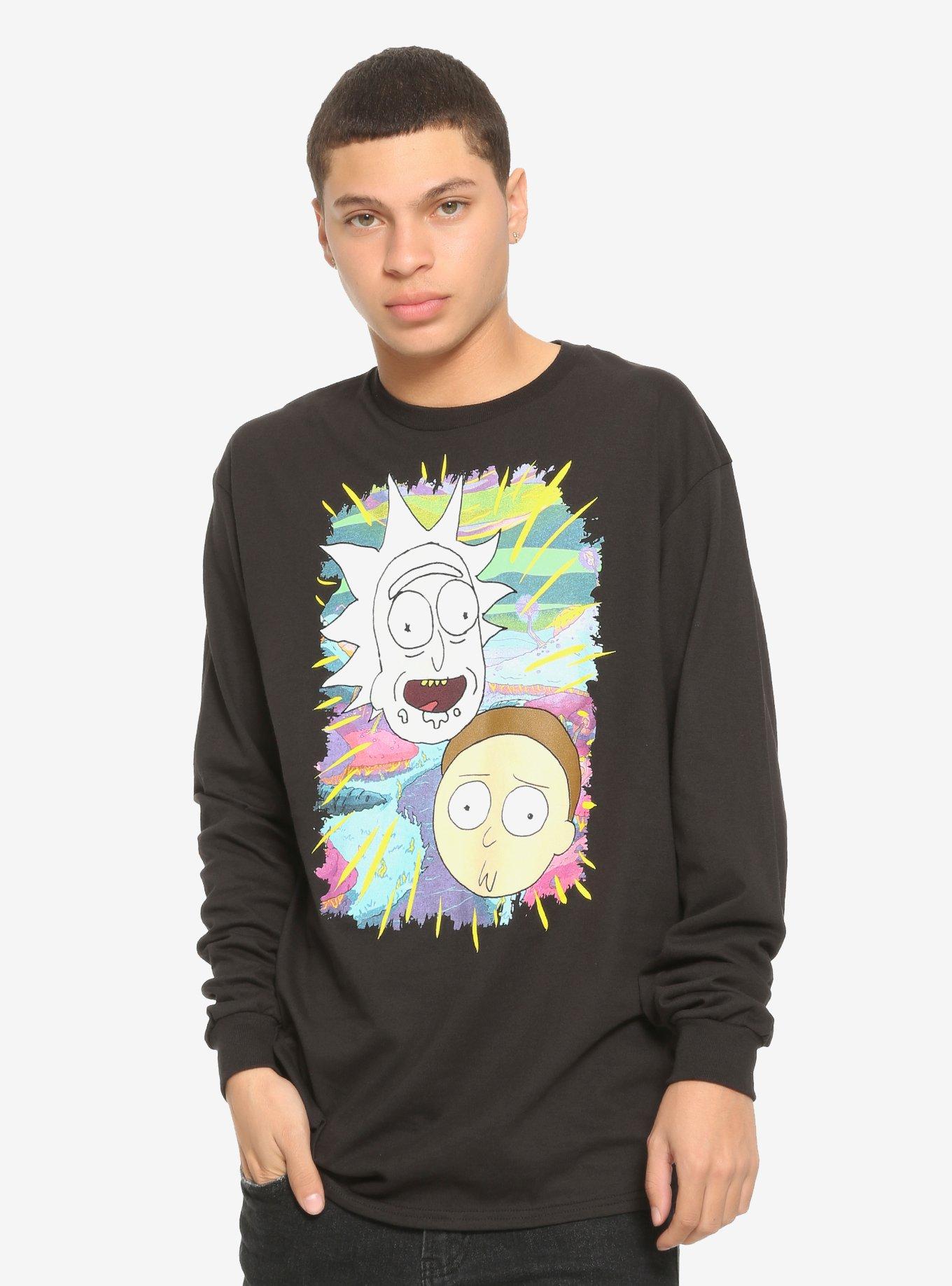 rick and morty long sleeve tee