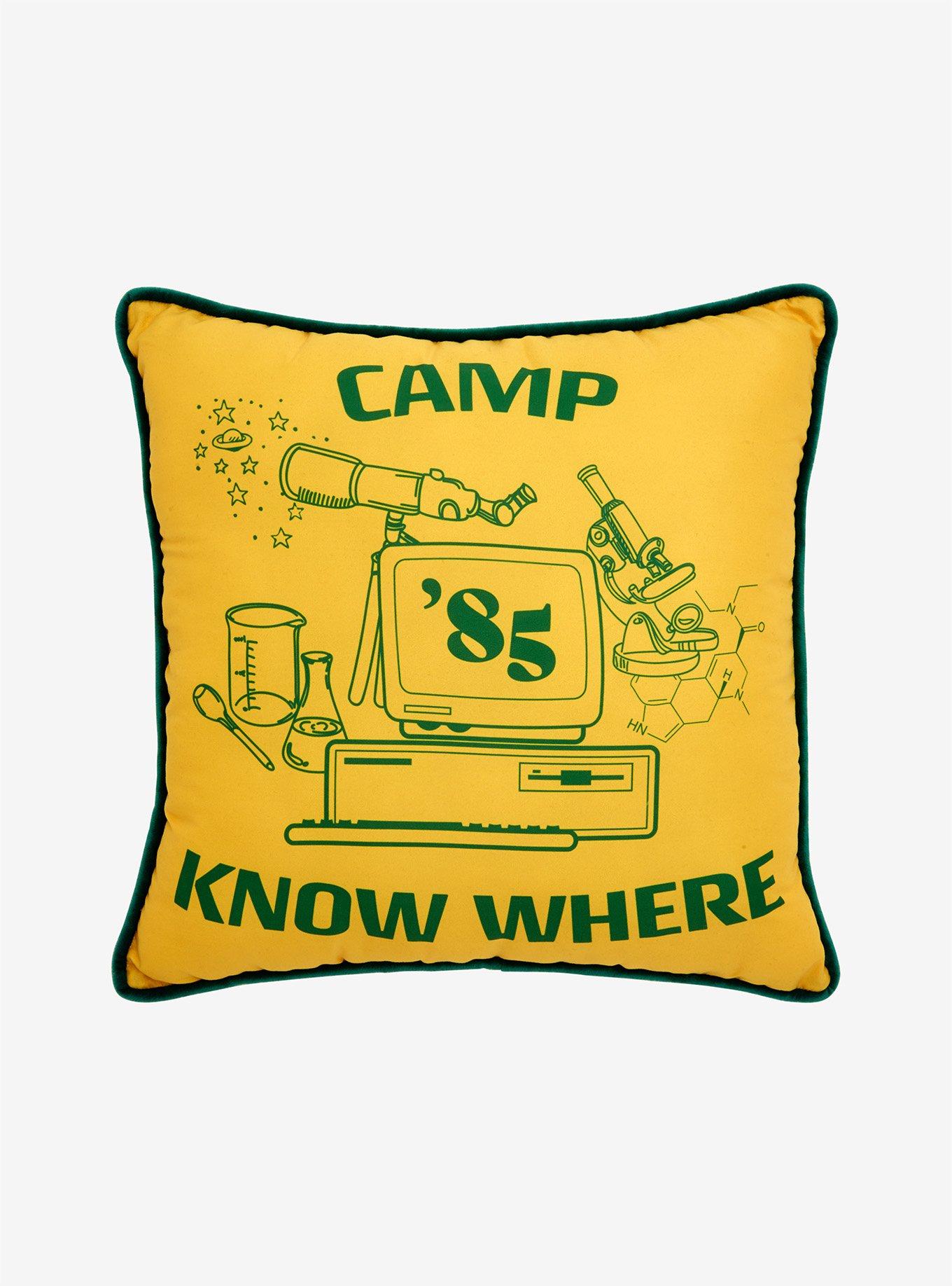 Stranger Things Camp Know Where Pillow, , hi-res