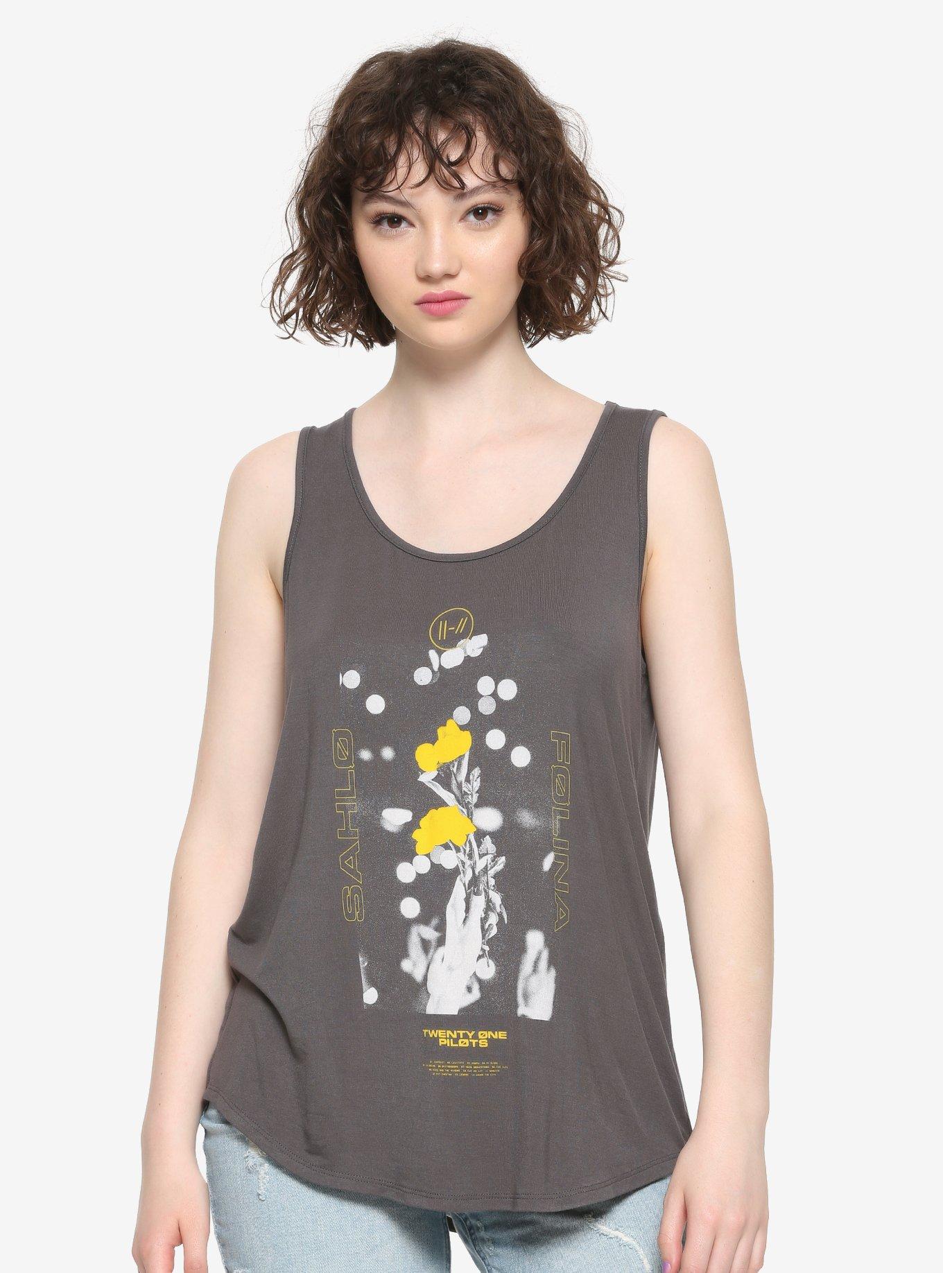 Twenty One Pilots Sahlo Folina Girls Tank Top, BLACK, hi-res