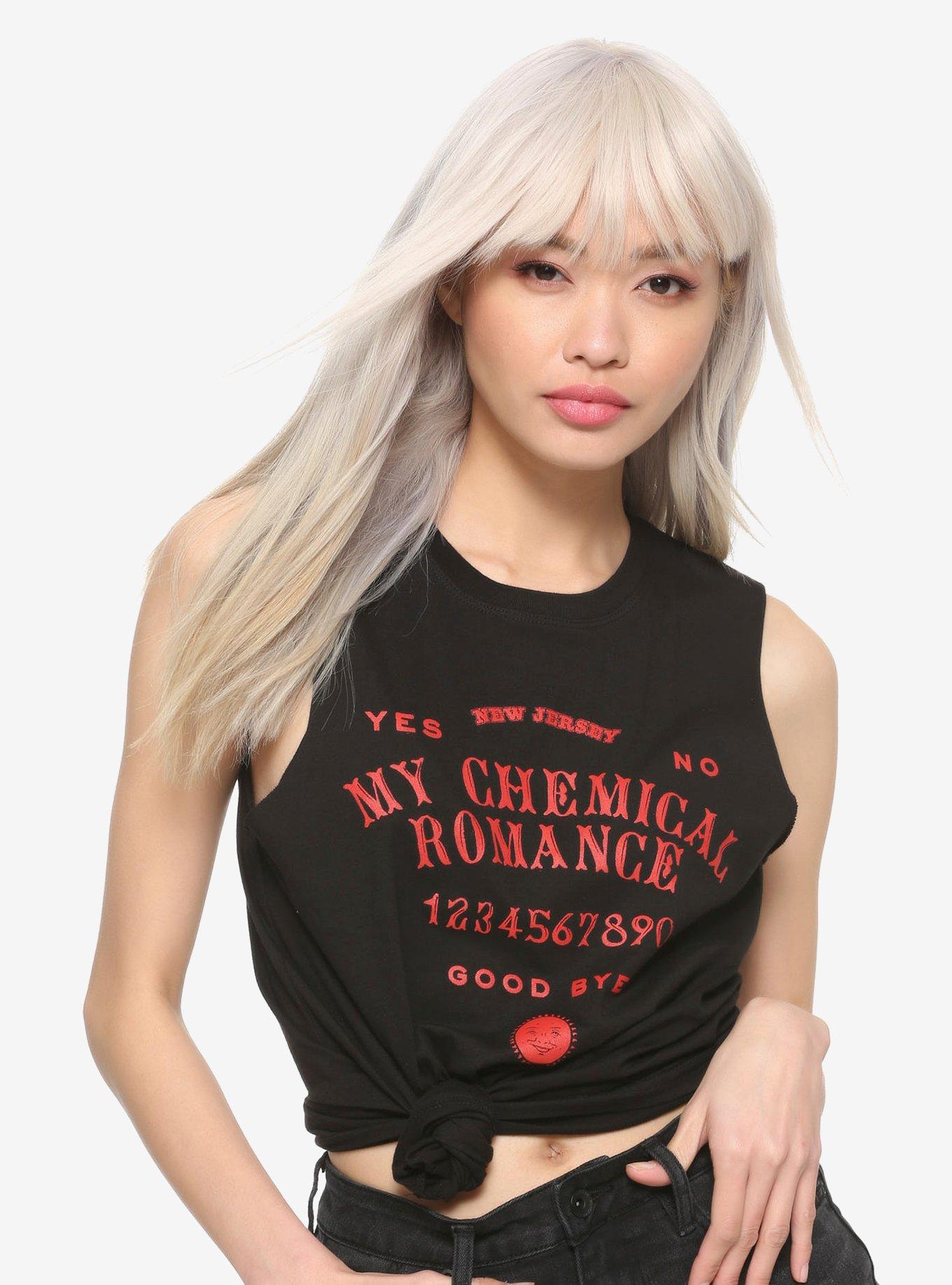 My Chemical Romance Spirit Board Girls Muscle Top, RED, hi-res