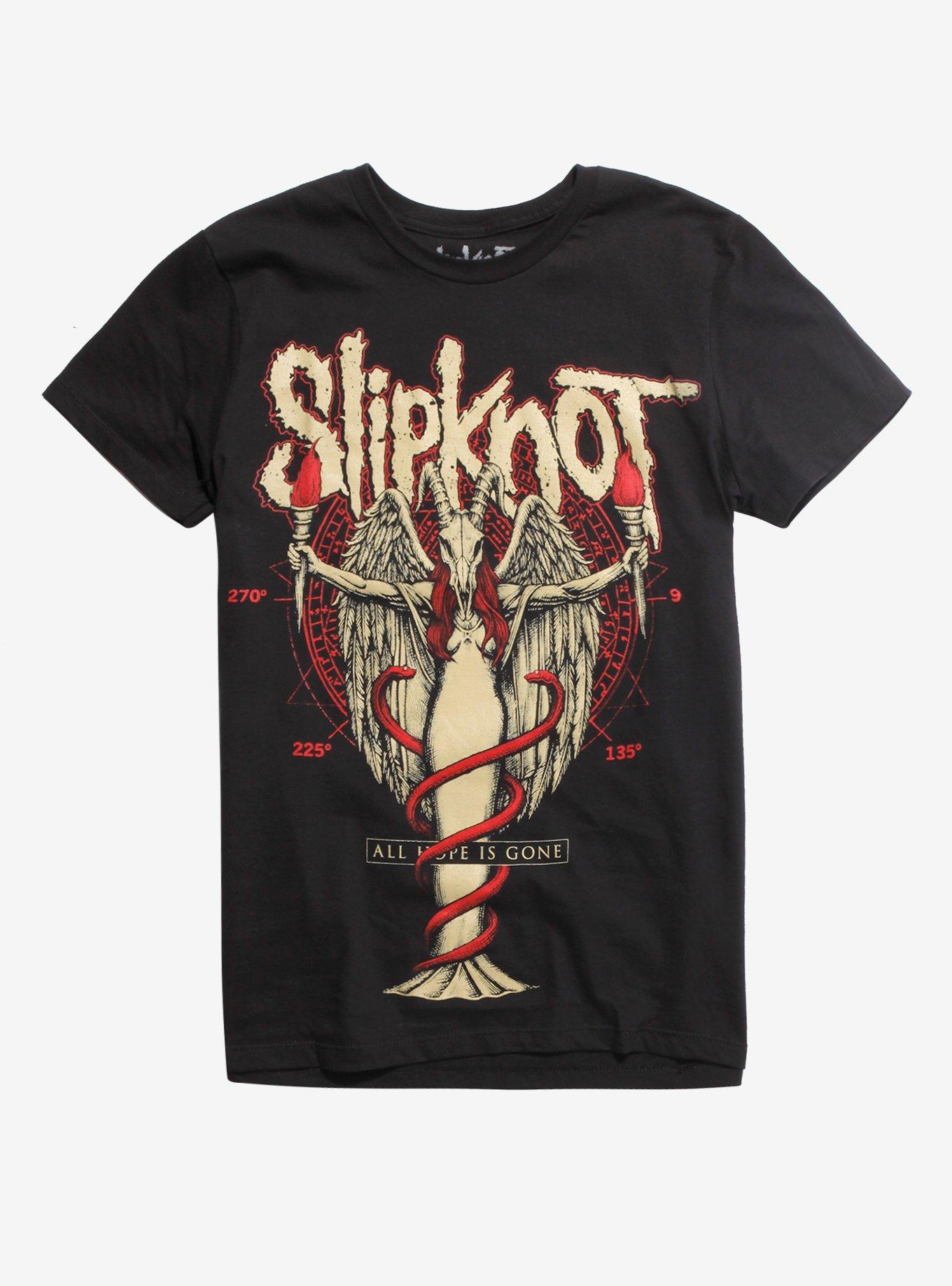 Slipknot Angel Goat Boyfriend Fit Girls T-Shirt, BLACK, hi-res