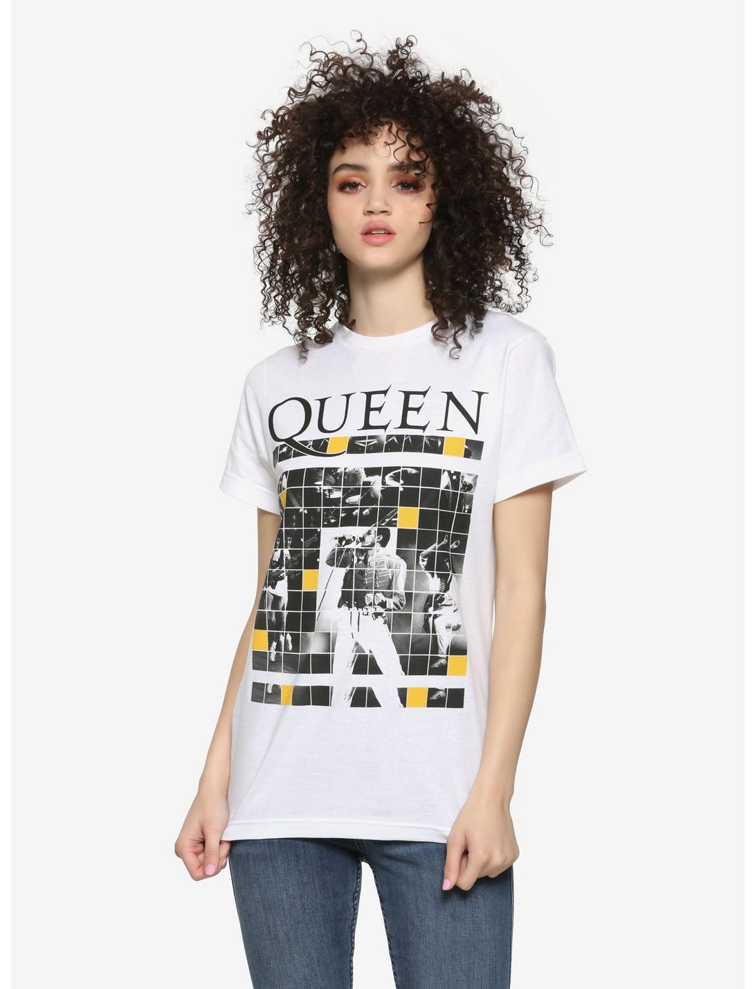 Queen Squares Girls T-Shirt, WHITE, hi-res