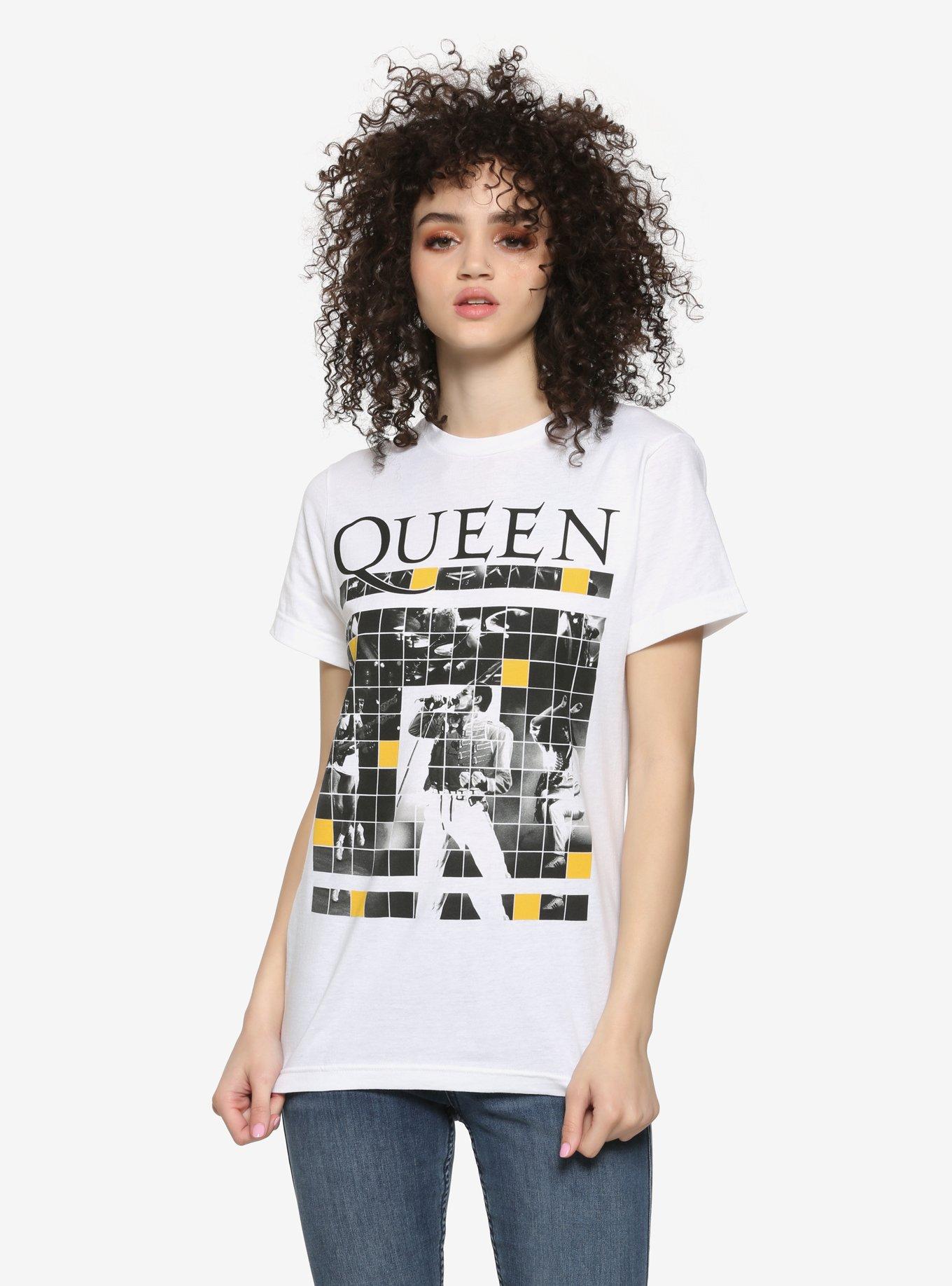 Queen Squares Girls T-Shirt, WHITE, hi-res