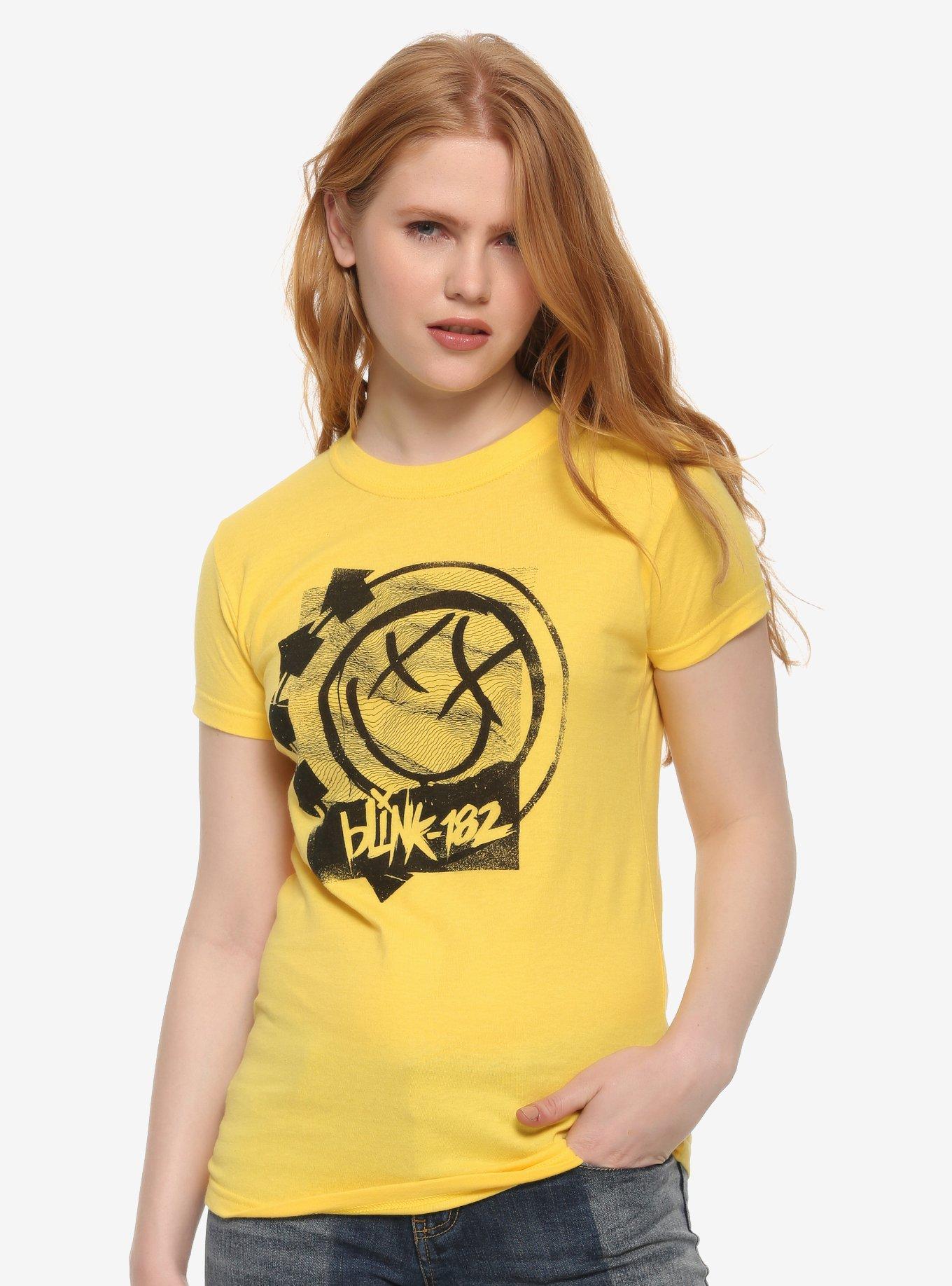 Blink-182 Smiley Girls T-Shirt, YELLOW, hi-res