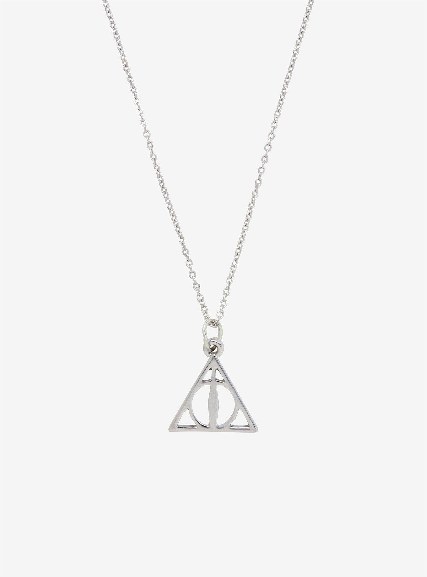 Harry Potter Deathly Hallows Dainty Necklace, , hi-res