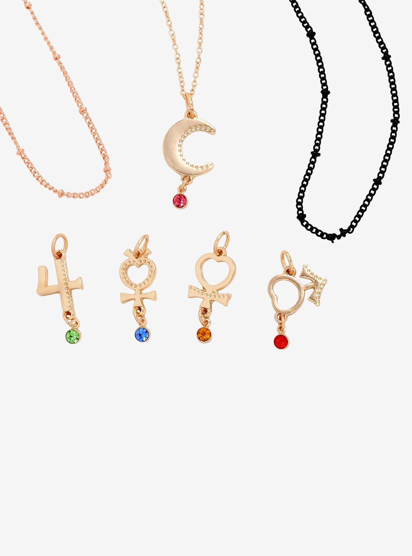 Sailor Moon Multi Charm Necklace Set, , hi-res