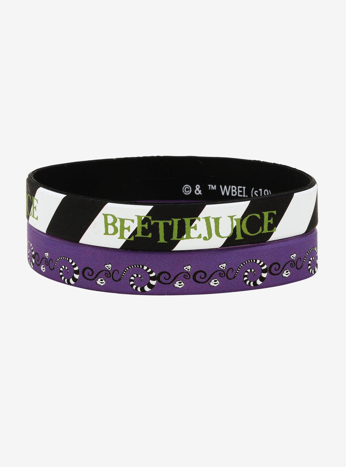 Beetlejuice Striped Bracelet Set, , hi-res