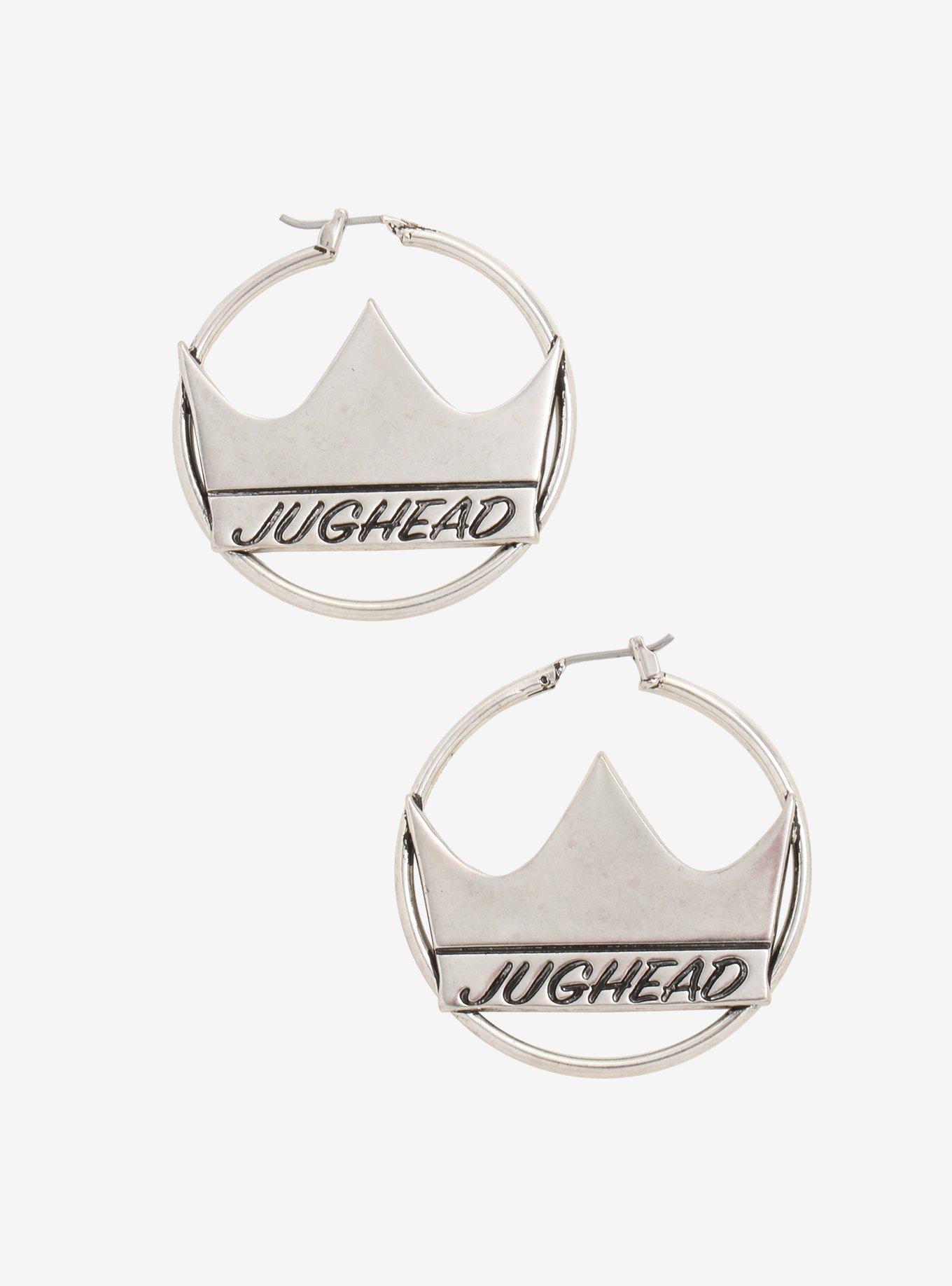 Riverdale Jughead Jones Crown Hoop Earrings Hot Topic Exclusive, , hi-res