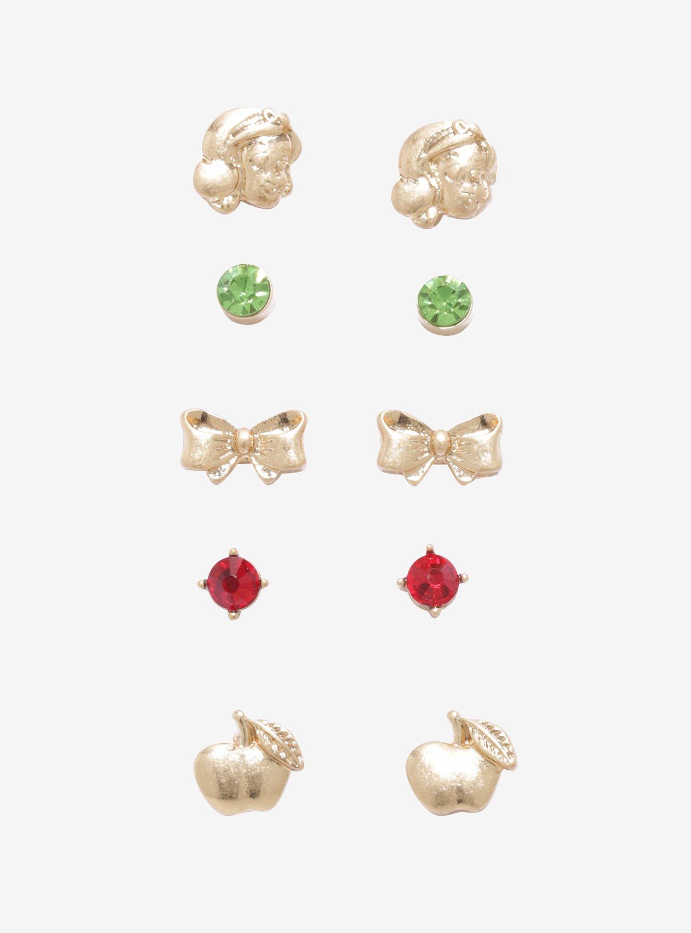 Disney Snow White And The Seven Dwarfs Stud Earring Set, , hi-res