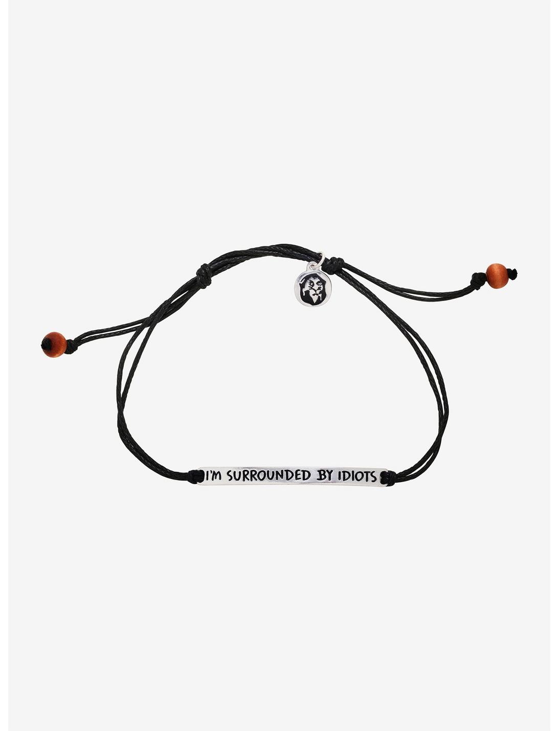 Disney The Lion King Surrounded By Idiots Cord Bracelet, , hi-res