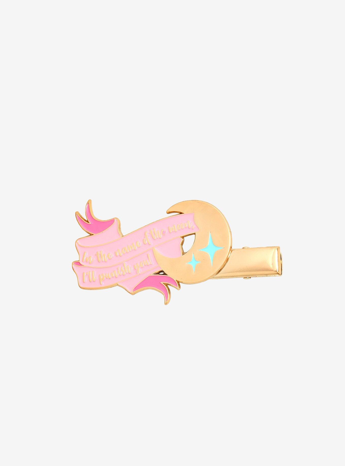 Sailor Moon In The Name Of The Moon I'll Punish You Enamel Hair Clip, , hi-res