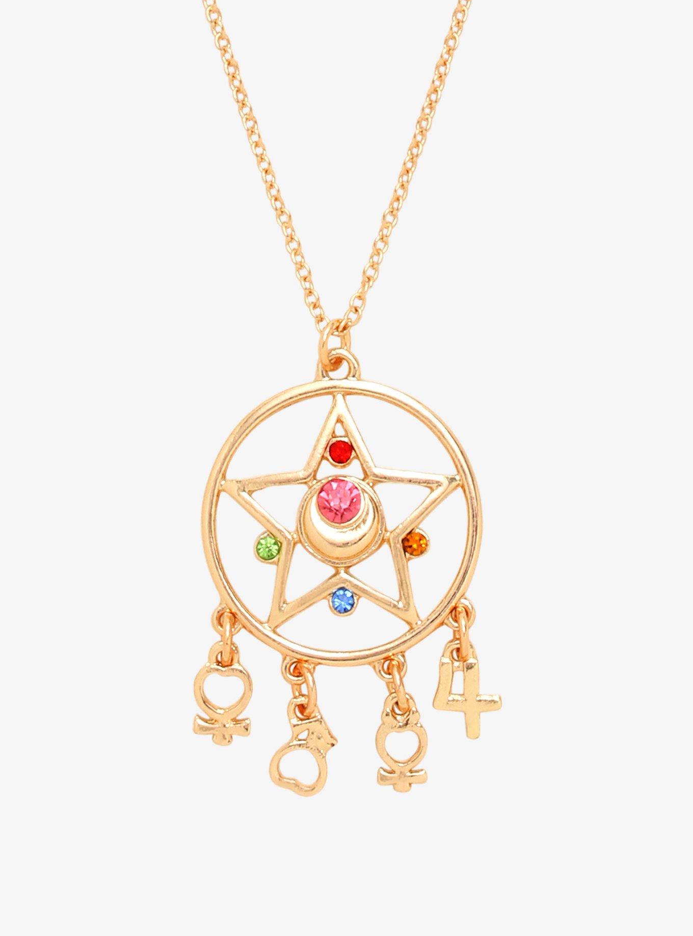 Sailor Moon Symbol Charms Necklace, , hi-res