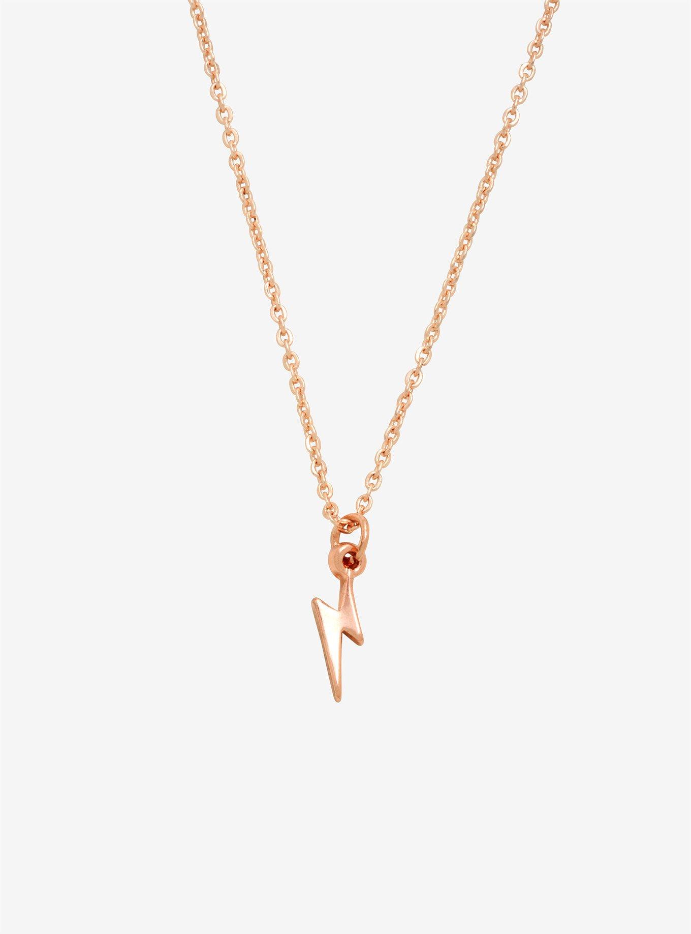 Harry Potter Lightning Bolt Dainty Necklace, , hi-res