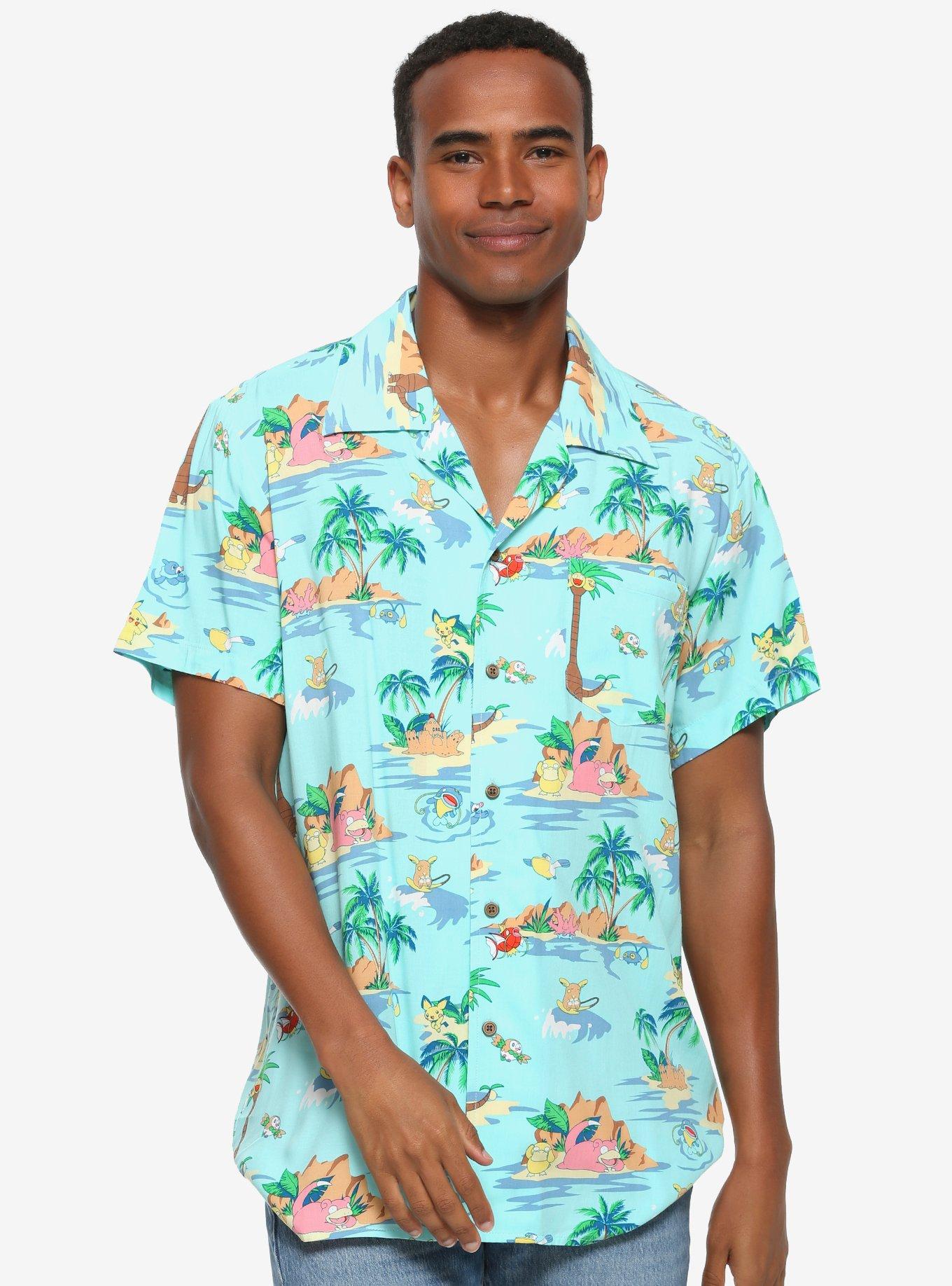 domesticeren Mineraalwater Gepland Pokemon Island Life Woven Button-Up - BoxLunch Exclusive | BoxLunch