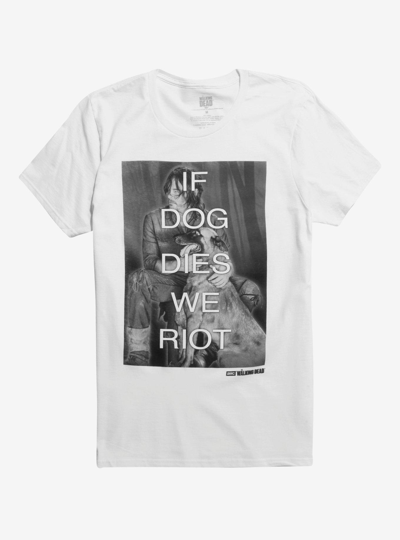 The Walking Dead If Dog Dies T-Shirt, WHITE, hi-res