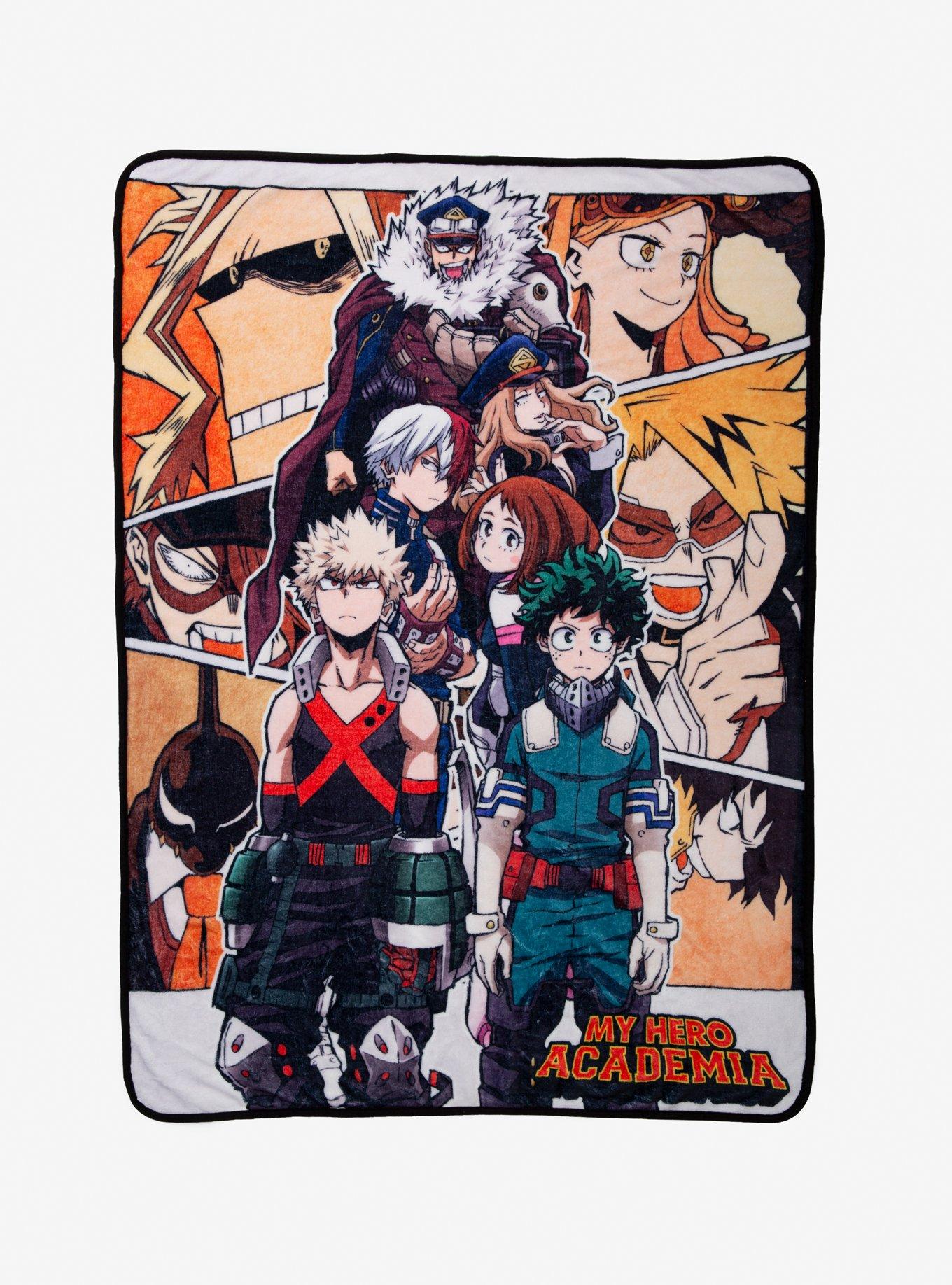 My Hero Academia Group Plush Throw Blanket