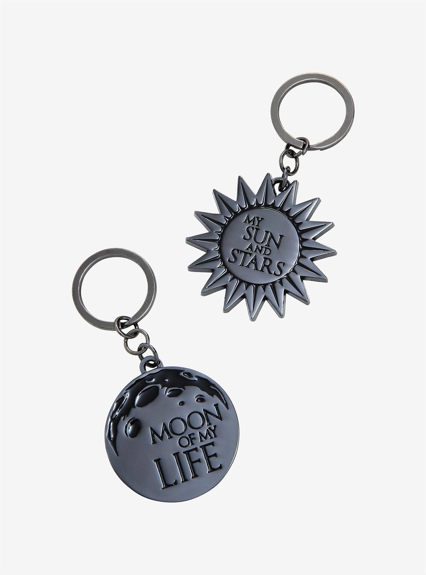Game of Thrones Sun & Moon Keychain Set - BoxLunch Exclusive, , hi-res