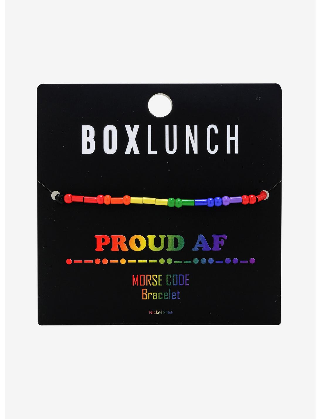 Proud AF Morse Code Bracelet - BoxLunch Exclusive, , hi-res