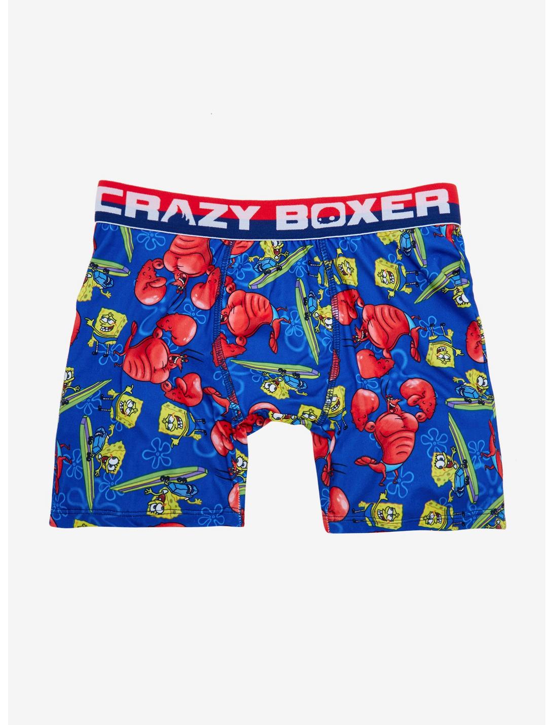 Spongebob Ripped Pants Boxer Briefs, BLUE, hi-res