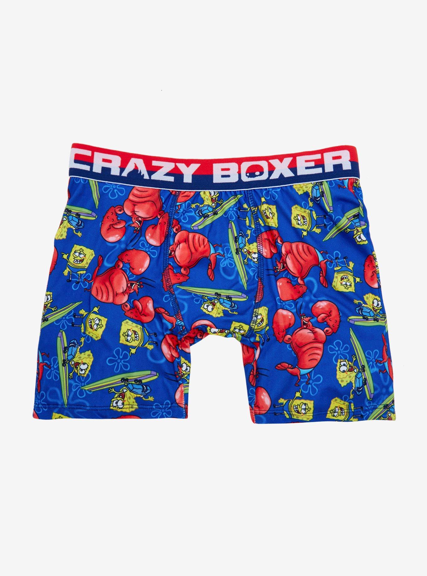 Spongebob Ripped Pants Boxer Briefs, BLUE, hi-res