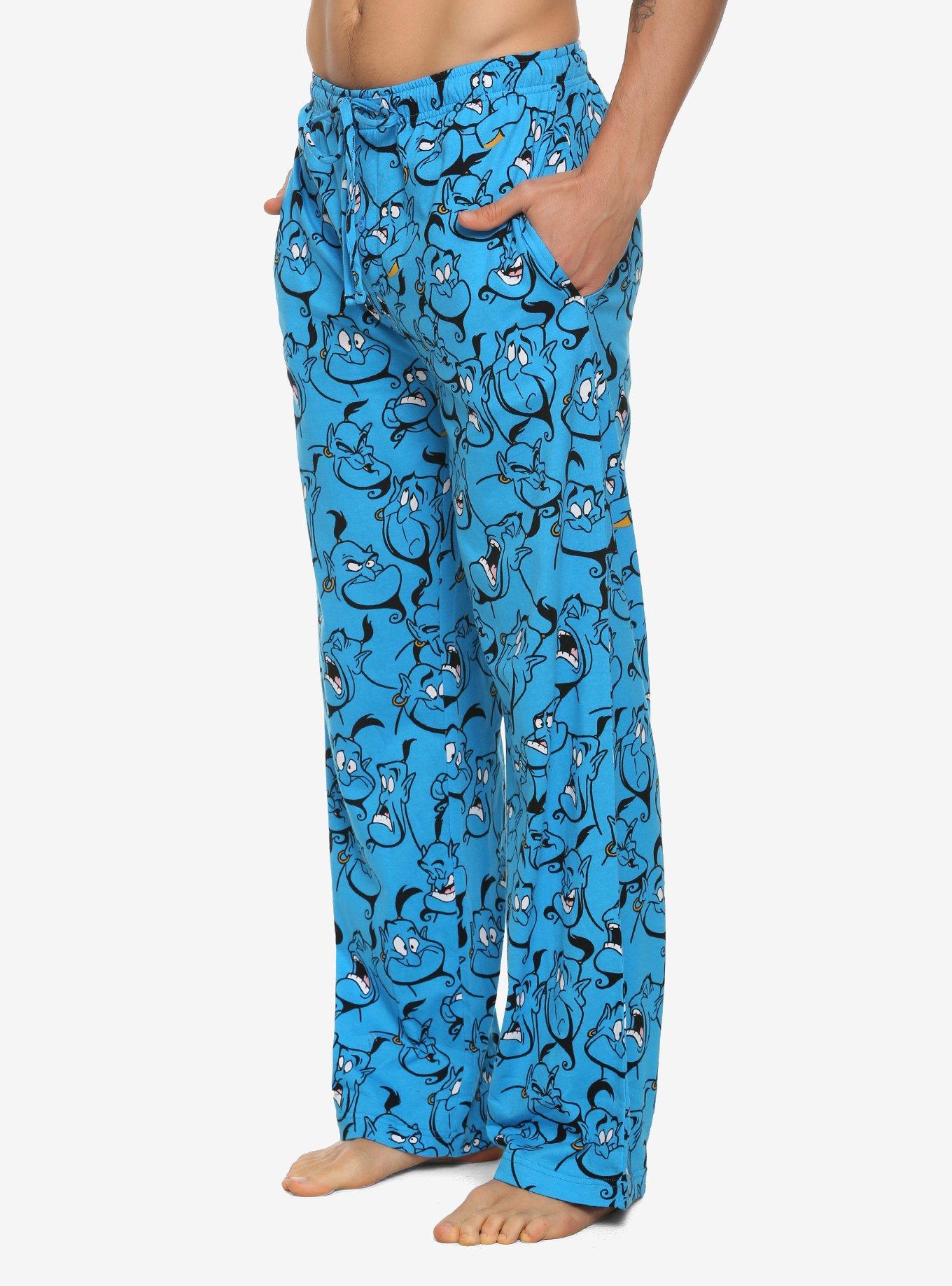 Disney Aladdin Genie Faces Sleep Pants, BLUE, hi-res